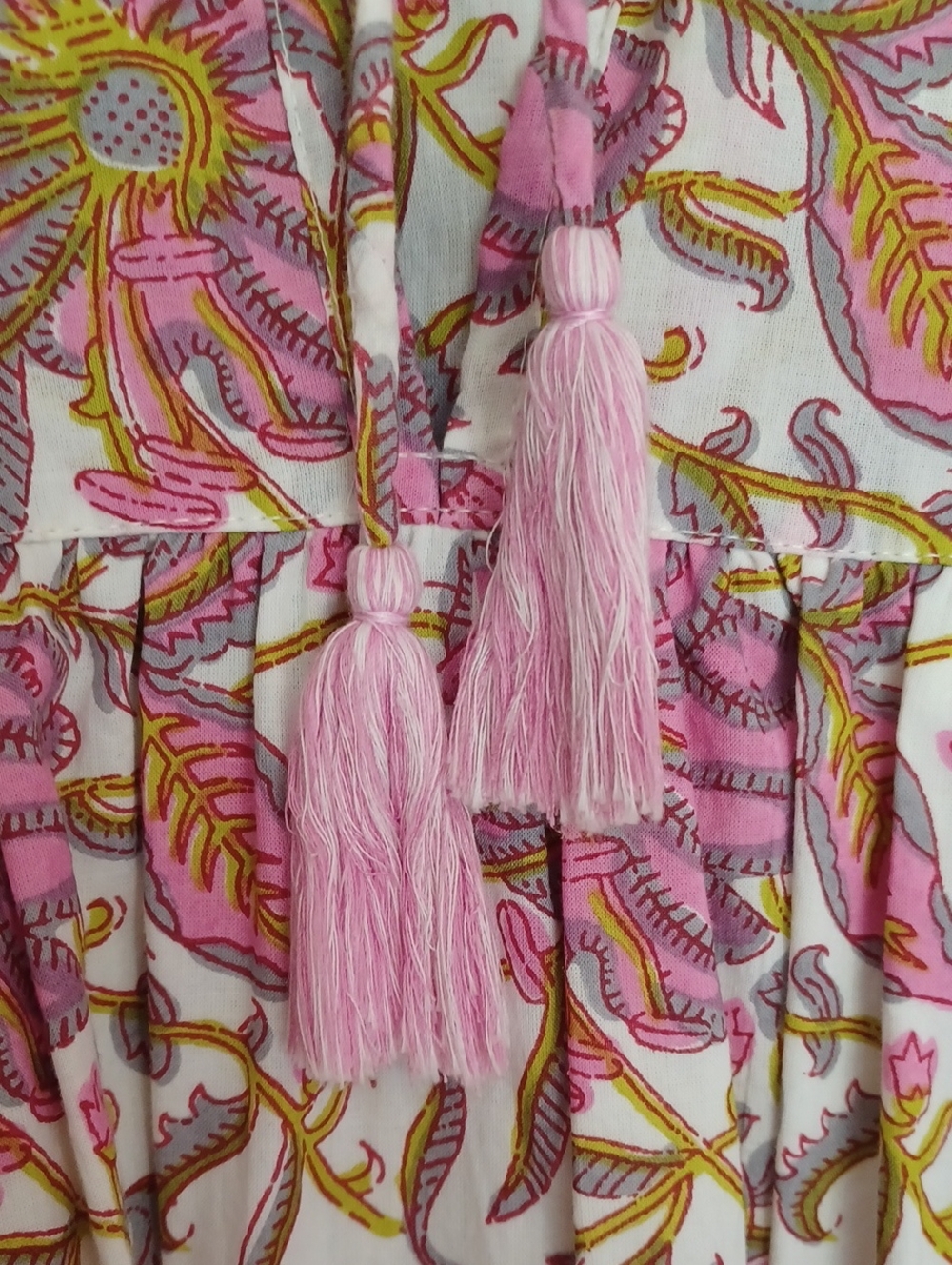 MILLE Saffron Midi Dress Pink Lily SZ XS Feminine Flowy Floral Cottagecore - Picture 4 of 16